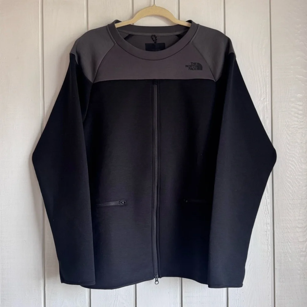 The North Face Black and Gray Jacket with Kangaroo Pocket